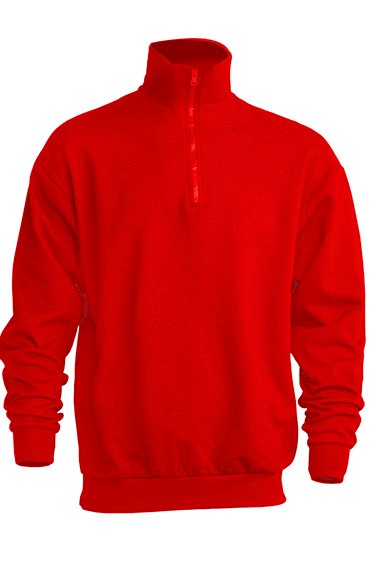 FELPA MEZZA ZIP ( JHK T-SHIRT ) rosso